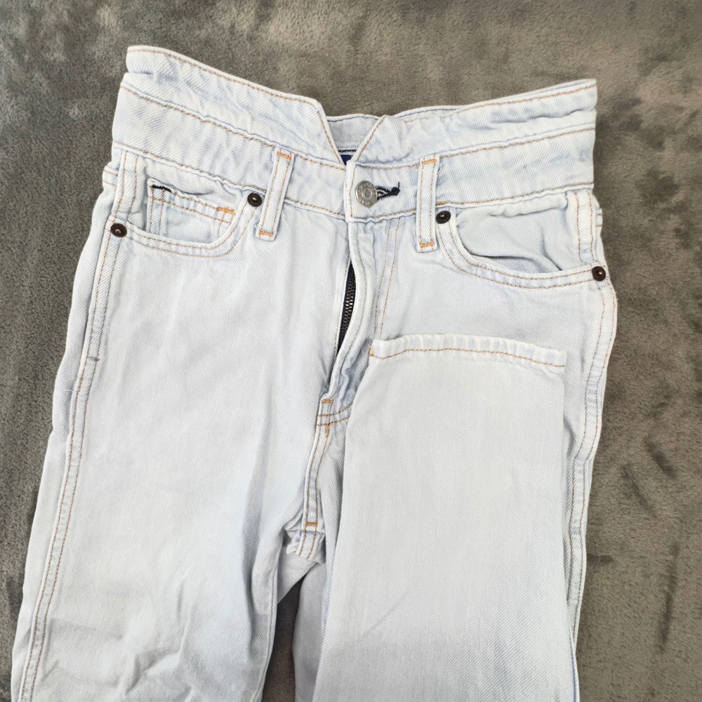 Arizona Jean Co. Distressed Jeans Ripped Knee Light Wash Denim Size 0